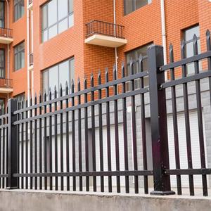 चीनी निर्माता आउटडोर जंग-प्रूफ कोटिंग गैल्वेनाइज्ड स्टील धातु बाड़ स्कूल सामुदायिक विला सुरक्षा धातु - Product Image 3