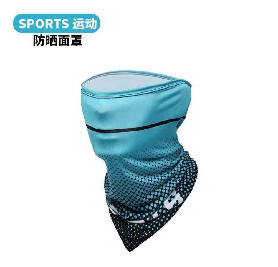 Serviette pour le visage bleu clair