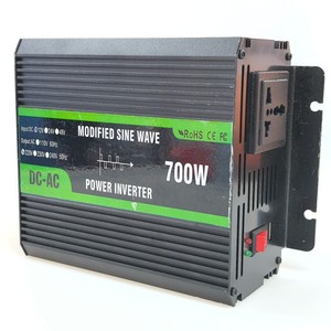 Inversor de Corriente Continua a Alterna de 700W, Onda Sinusoidal Modificada, Entrada de 12V 24V 48V, Salida de 220V, Convertidor de Energía Solar - Product Image 4