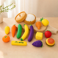 Promotion : Jouets Squishy en forme de légumes et fruits, Ballon anti-stress Fraise, Jouet Squishy en forme de boulette, Ensemble de jouets Squishy XXL géants, doux et parfumés, en forme d'aliments