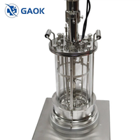 Bioréacteur de laboratoire 5L 10L en acier inoxydable/verre pour fermentation microbienne avec contrôle PID pour la production à l'échelle pilote