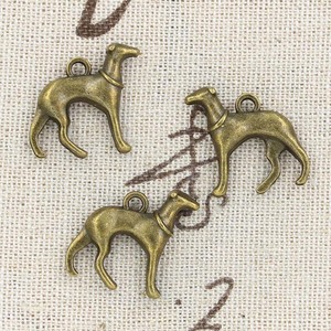 Charms Dog Hound Weimaraner 20x20mm pendenti Color argento antico che fanno fai da te a mano tibetani che trovano gioielli - Product Image 6