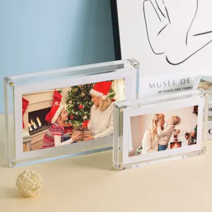 5 inch screen transparent digital frames 7 inch screen video picture photo frame acrylic 10.1 inch LCD acrylic frame