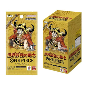 Version japonaise originale One-Pieced 4th Anniversary Booster Box OP17 World's Strongest Fighter Trading Cards Game - Product Image 2