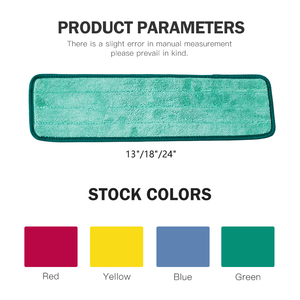 Vadrouille humide commerciale personnalisée en microfibre <span class=keywords><strong>Velcro</strong></span> torsadée tête de vadrouille en microfibre lavable et réutilisable vadrouille de nettoyage de sol plat - Product Image 3