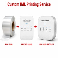 Film BOPP IML opaque durable et recyclable à prix d'usine, toucher doux, collage permanent, film d'étiquetage personnalisable pour emballage en vrac