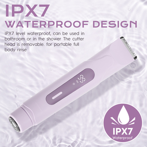 Depiladora 2 en 1 Impermeable <span class=keywords><strong>para</strong></span> Uso en Seco/Húmedo, Rejuvenecimiento de la Piel, Afeitadora Corporal, Depiladora de Nariz, Cejas, Barba, Vello Púbico y Zona del Bikini - Product Image 3