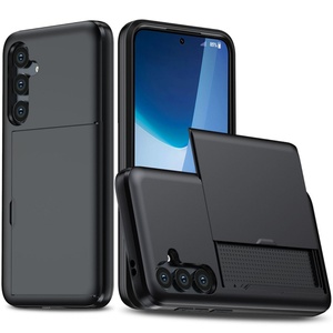 Funda Clásica 2025 para Samsung S25 Edge con Ranuras para Tarjetas, Funda Protectora 2 en 1 de PC y TPU con Ranuras Deslizantes para Tarjetas para Samsung S25 Edge - Product Image 4