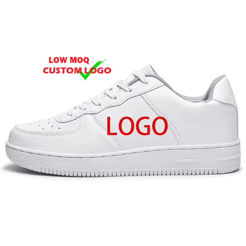 Benutzer definierte Herren Sneakers OEM Logo Basketball-Stil Casual Sport Mann weiß schwarz Schuhe Schuhe angepasst