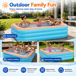 <span class=keywords><strong>Piscine</strong></span> gonflable familiale, spa portable, <span class=keywords><strong>piscine</strong></span> de grande taille pour adultes et enfants, produit de divertissement sportif - Product Image 3