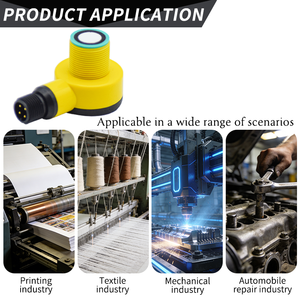 مستشعر مستوى السوائل بالموجات فوق الصوتية ذو هيكل بلاستيكي بسيط مع شريحة ذكية مدمجة ومؤشر ضوئي LED للاستخدام الصناعي - Product Image 4