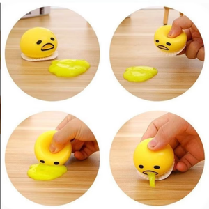 Mignon enfants fête faveur vomissements dégoûtant jaune d'oeuf balle jouet Squishy pour le soulagement du Stress et les blagues - Product Image 6