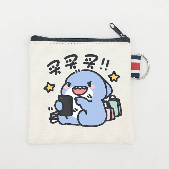 Custom Cotton Canvas Zipper Bag Small Tools Pouch Multi Purpose Cosmetics Makeup Bag Eco-Friendly Custom Logo Size