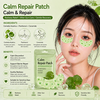Patchs pour les yeux imprimés mignons à la caféine, peptides, niacinamide, acide hyaluronique et centella pour les poches, les cernes et la sécheresse