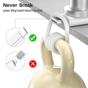 สายชาร์จ Type C แบบถักไนลอน 1 เมตร 60 วัตต์ รองรับการชาร์จเร็วและถ่ายโอนข้อมูล สำหรับ iPhone 16 17 Pro Max และโทรศัพท์มือถือ - Product Image 6