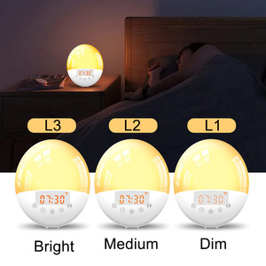 EMAF <span class=keywords><strong>Reloj</strong></span> Inteligente de Mesa, Mesita de Noche, Luz Despertador, Almacén Europeo, Amanecer, Sol y Luna - Product Image 4