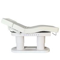 HICOMED Lit de beauté électrique de luxe Mobilier de salon pour le visage Table de massage blanche pour spa avec chauffage