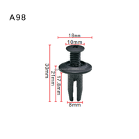 A98 Car Clips and Fasteners Car Clips Fastener Plastic Auto Clip