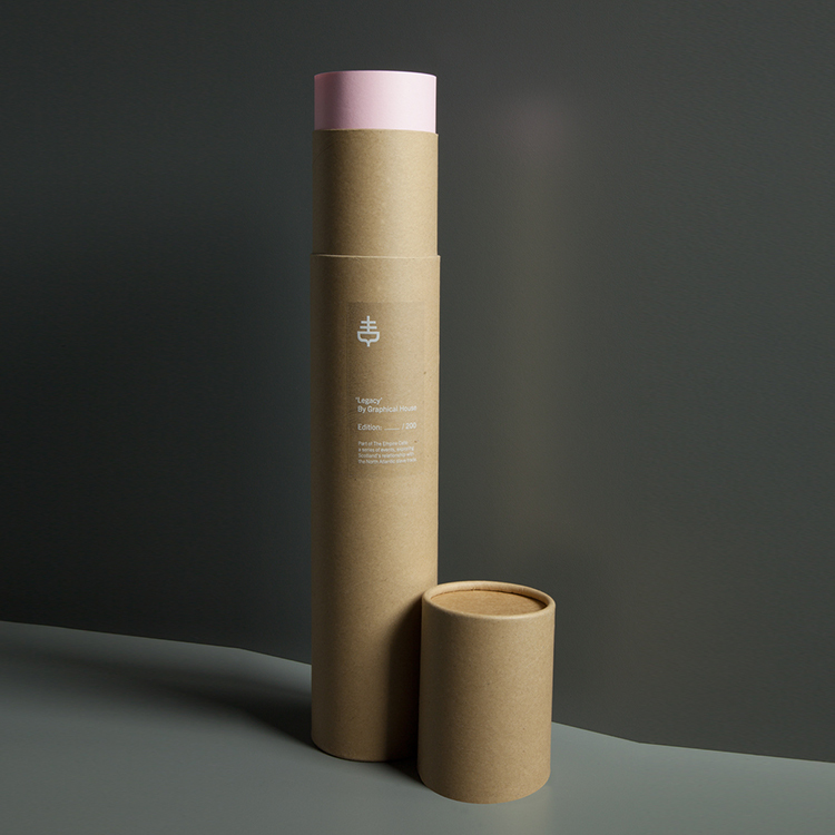 Kraft Paper Tube Incense Poster Canister