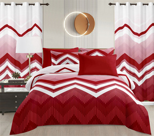 Juego de Sábanas de Microfibra LILIANNA de <span class=keywords><strong>8</strong></span> Piezas con Cortinas, Sensación Suave, Tamaño King, Precio Económico al por Mayor, Juego de Sábanas de <span class=keywords><strong>8</strong></span> Piezas - Product Image 4