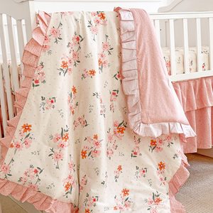 3 PC hoa bông <span class=keywords><strong>Comforter</strong></span> với trang bị tấm và giường váy cotton Ruffle Giường cũi Bộ - Product Image 5
