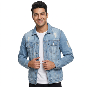 Men <b>Customised</b> Jeans <b>Jacket</b> Latest Design With High Quality Jeans in Wholesale Price Men <b>Denim</b> Jean <b>Jackets</b> - Product Image 1