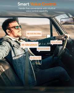 Wolfबॉक्स G900प्रो नाइट विजन 12 इंच 4K काले रेअरव्यू मिरर टच स्क्रीन डुअल कैमरा कार डैश कैमरा GPS के साथ - Product Image 3