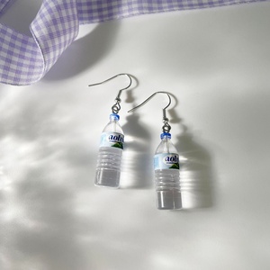 Ensemble de boucles d'oreilles créatives et adorables en forme de canard, <span class=keywords><strong>poisson</strong></span> <span class=keywords><strong>rouge</strong></span>, nuage et marguerite fraîche en résine, avec motif eau minérale, pour fille - Product Image 6