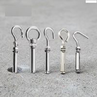 Boulon à œil fermé en acier inoxydable 304 201 de qualité supérieure, crochet de levage, boulon d'ancrage à expansion, sur mesure, robuste, M6-M16
