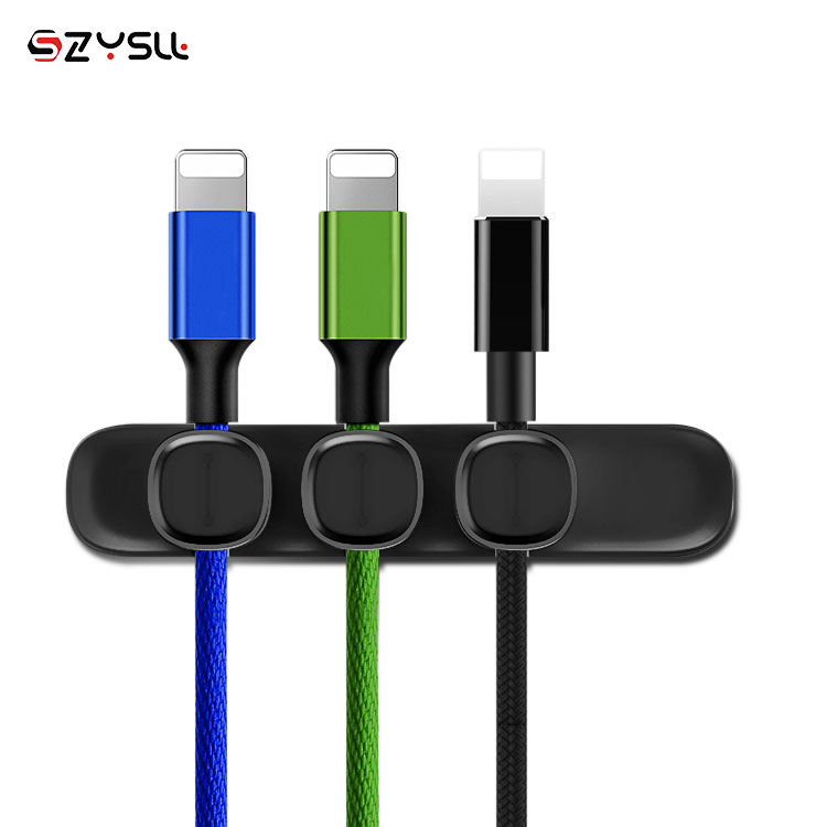 Мини пластиковая мышь настольных ПК, Aux Usb кабель резиновый органайзер для зарядки телефона держатель кабеля зажим