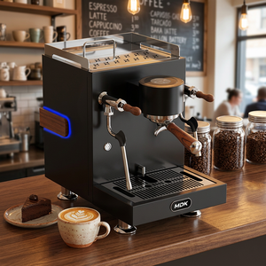 Máquina de Espresso Comercial Semiautomática con Pantalla Táctil de Acero Inoxidable Mdk Mc25, Bomba Rotativa de 12 Bares, Programable Mc-25 - Product Image 1