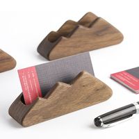 Hêtre Creative Cloud porte-cartes de visite en bois massif porte-cartes de visite boîte de rangement pour cartes de visite
