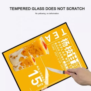 Tablero de letrero de plexiglás con forma personalizada Dircely, caja de luz LED rectangular ultrafina, pantalla publicitaria móvil con marco de cristal a presión - Product Image 3