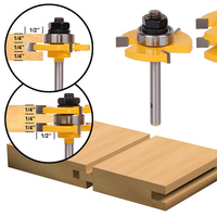 Cabezal de corte de carburo de acero TCT 1/2, cortador de puerta de armario para carpintería, enrutador de madera