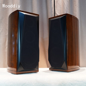Master Huang 6.5 pouces 8 pouces Tambour de taille à trois voies 2 pièces en bois massif Haut-parleur incurvé Armoire vide Laque de <span class=keywords><strong>piano</strong></span> biseautée Haute brillance - Product Image 3