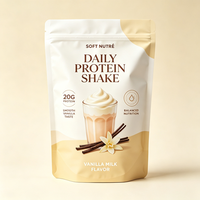 Sachet Doypack Personnalisé Imprimé avec Fermeture Zip Refermable pour Poudre de Protéine et Compléments Alimentaires