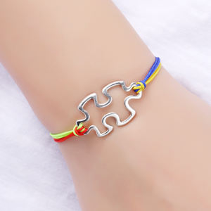 Mes histoires ne sont pas encore terminées Diabète de type 1 Type 2 Diabétique Puzzle Pieces Autisme Sensibilisation Ruban Charm <span class=keywords><strong>Bracelet</strong></span> pour Femme - Product Image 5