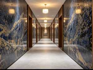 Dalle de marbre Azul Bahia de qualité supérieure, pierre naturelle à veines bleues pour la décoration des murs et des sols des halls d'hôtel, découpe sur mesure - Product Image 3