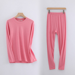 Sous-vêtements thermiques chauffants antistatiques en pur coton pour femmes, pour l'automne et l'hiver, sous-vêtements fins, ensemble haut et bas de pyjama - Product Image 5