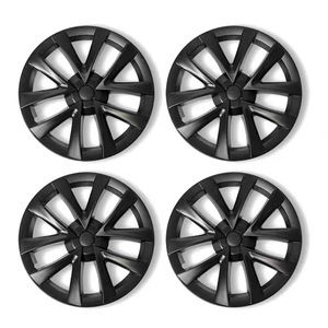 4PCS Couvre-jante complet pour Tesla Model3 Enjoliveur de roue de 18 pouces <span class=keywords><strong>4</strong></span> accessoires de performance de remplacement de voiture - Product Image 5