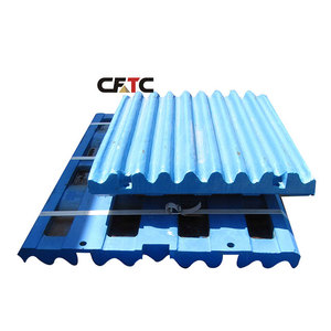 อะไหล่เหล็กกล้าแมงกานีสสูงสำหรับเครื่องบด PE250x400 PEX250x1000 PE400x600 แผ่นกรามสำหรับเครื่องจักรทำเหมือง - Product Image 1