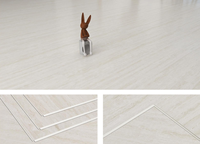 Travertin-Oberfläche Innen Wasserdichter SPC Interlock Travertin-Muster Vinyl-Planken-Bodenbelag Click-Lock Parkett Stein-Kunststoff-Fliesen