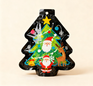 Sac de stockage à fermeture éclair en mylar découpé pour vêtements thermoscellés en forme de logo avec feuille anti-odeur sac d'emballage alimentaire - Product Image 3