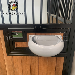 JH3D Diviseurs de box pour chevaux en bambou, bois et acier, à front haut, avec porte coulissante, best-seller - Product Image 4