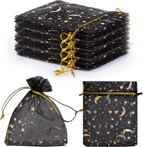 15x20cm sacs <span class=keywords><strong>en</strong></span> Organza transparent <span class=keywords><strong>Tulle</strong></span> maille fête faveur cadeau sac bijoux pochettes pour mariage anniversaire Baby Shower Festival cosmétiques - Product Image 4