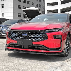 For Mondeo Car Front Bumper <b>Lip</b> Carbon Look Car Accessories for Ford Mondeo ST Line 2022 Bumper Protector Car Accessories - Product Image 5