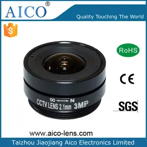 1/2.7" F1.6 2.1mm Focal Length 2.1 Mm Super Wide Angle FOV 160 Degree CS Mount HFOV 140 Deg Csmount Fixed Cctv Camera Lens