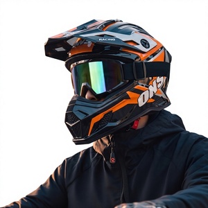 Nuevo Casco de Motocicleta Todoterreno con Certificación DOT, Material ABS, para Hombres y Mujeres, Ciclismo de Montaña, Rally, Transpirable, para Adultos, Karting - Product Image 1