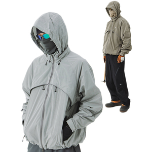 Custom Men's 100% Nylon Glow-in-the-Dark <strong>Waterproof</strong> Motorcycle <strong>Jacket</strong> for Spring Riding <strong>Thin</strong> Design - Product Image 4