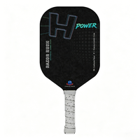 Raquette de pickleball durable en fibre de carbone brute T300 avec noyau en nid d'abeille de 16 mm, pressée à froid, pour l'entraînement et le divertissement